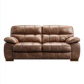 Canapé 2 places marron en cuir synthétique PU 180 x 90 x 90 cm